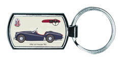 Triumph TR2 1953-55 (disc wheels) Keyring 4